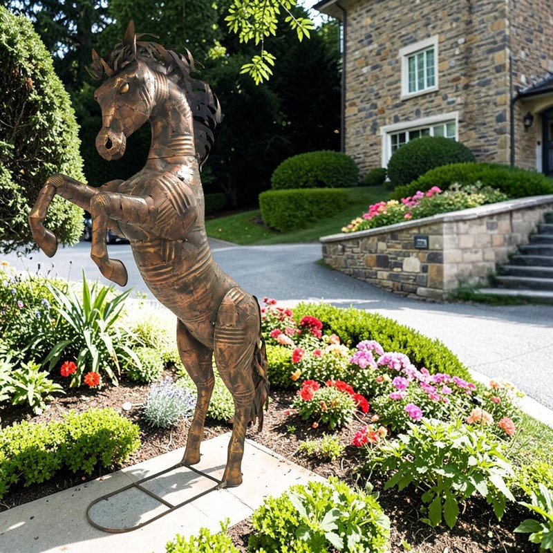 9,25 pi Grande statue de jardin en fer