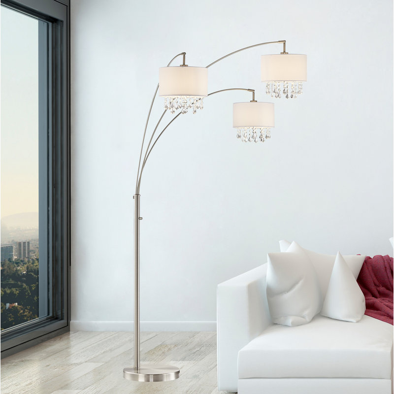 Lumiere IV 80'' Tree Floor Lamp, Satin Nickel
