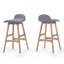 Ensemble de tabourets de bar 28,5 po Mid-Century-166021427-166021436
