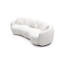 Canapé de salon Mid Century Modern Curved, canapé en tissu 4 places Boucle