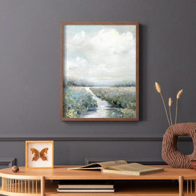Peninsula Path Framed Print - Solid Wood