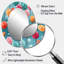 Lollipop Dream Pattern IV - Grand miroir mural ovale sur métal-121275985