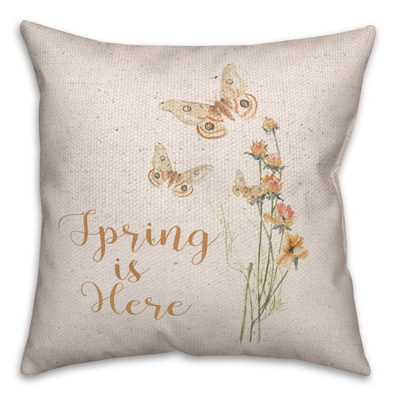  Coussin Butterfly Spring Here Here