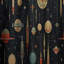 Rideau Mid-Century - obscurcissant - velours Space Age-107575288