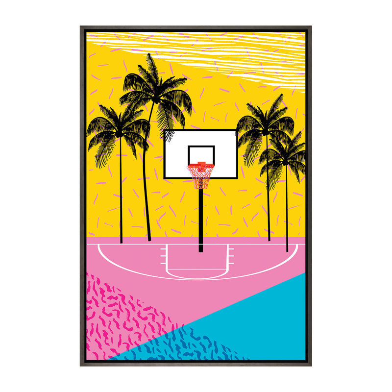 Dope - reproduction d'art, Pas de tapis, H 60 po x l 40po x P 1,5 po, Toile encadrée de bois rustique foncé