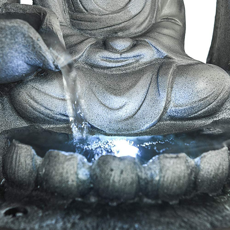 Fontaine en résine avec lumière