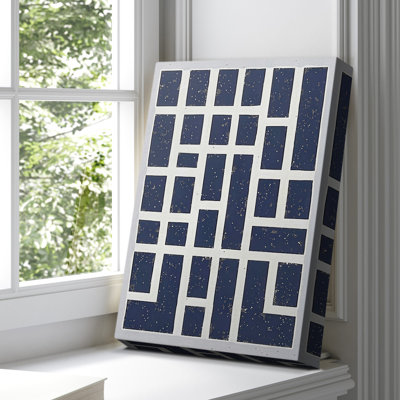 Toile tendue avec châssis abstrait CVIII