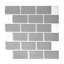 12" x 12" PVC Peel & Stick Subway Tile