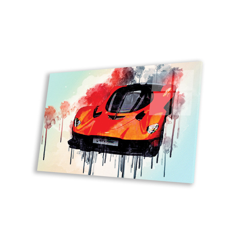 " Aston Martin Valkyrie 2019 Exterior Orange Hypercar " by Sissy Angelastro