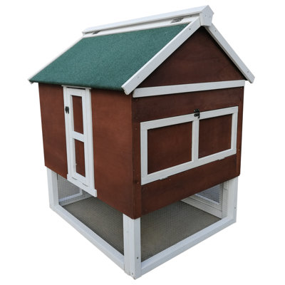 Nels 10 Square Feet Chicken Coop with Chicken Run For Up To 2 Chickens