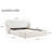 Woodcroft Cloud Comfort Modern Upholstered Wingback Platform Bed with Waterproof Waffle-Weave Chenille-305512546