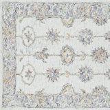 Spice Market Oriental Hand Tufted Wool Cream/Lavender/Light Green Area Rug