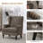 Upholsterd Wingback Armchair-1261615287
