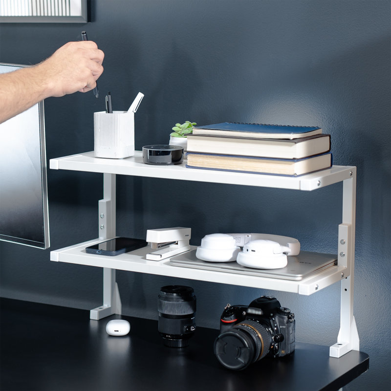 Étagère Vivo Clamp-On 24 po, H 17 po x l 22,8 po x P 8,8 po, Blanc