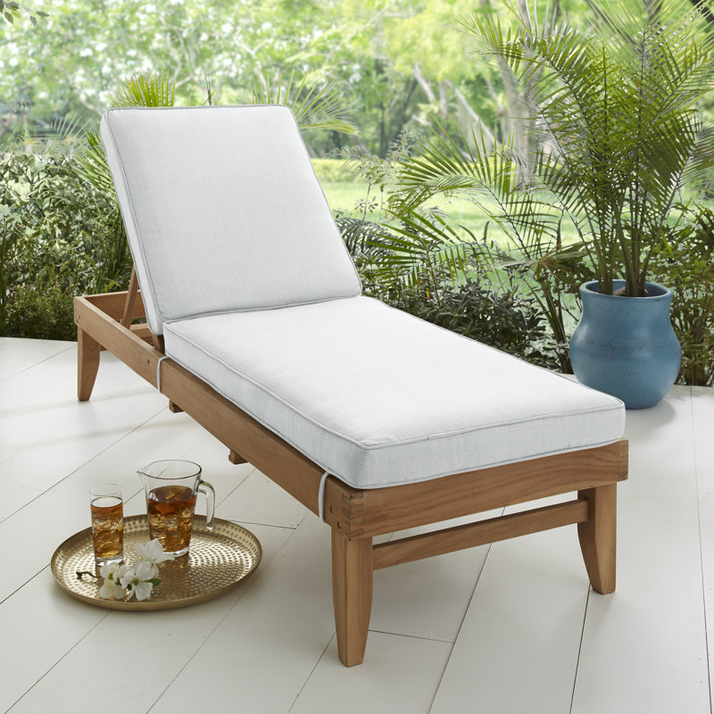 Kaycee Outdoor 3'' Chaise Lounge Seat Cushion, 24" W x 73" D