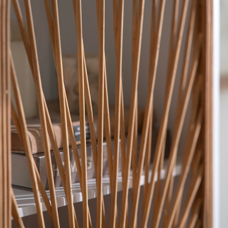 Pastoral style woven bookcase