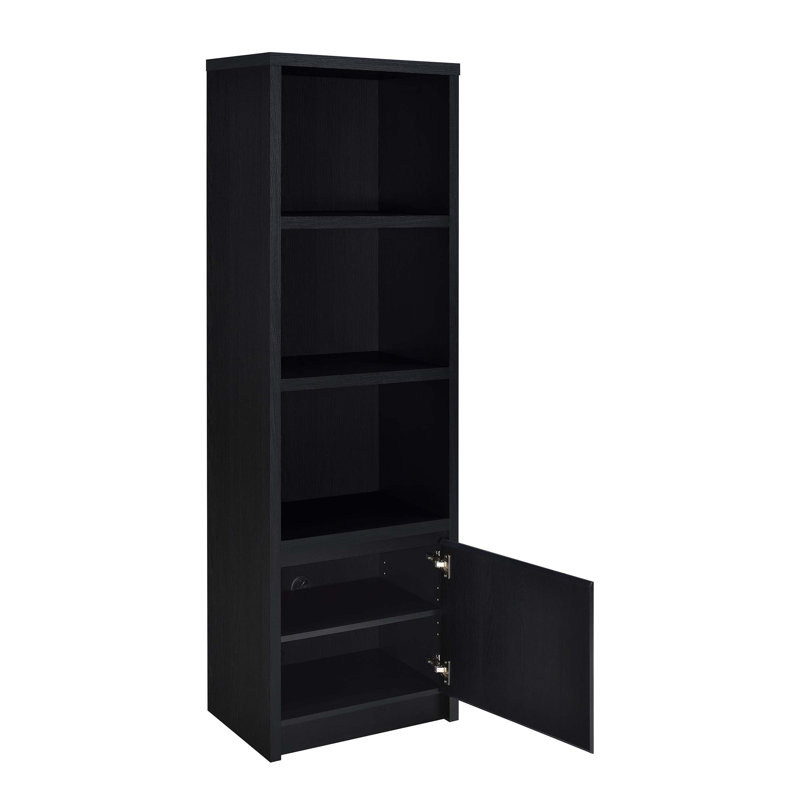 Sloat Black 3-shelf Media Tower Entertainment Pier