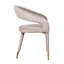 Fauteuil en velours gris clair Gia