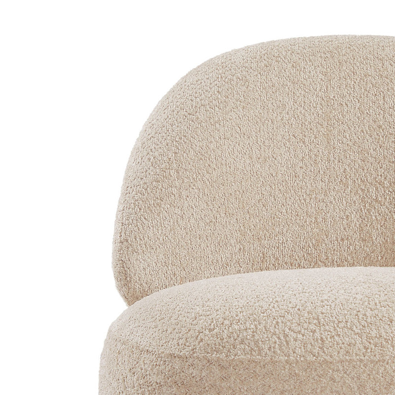 Chaise d'appoint pour le salon avec fonction pivotante, Beige