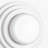 1-Light Modern Layered Round Wall/Flush Mount Light