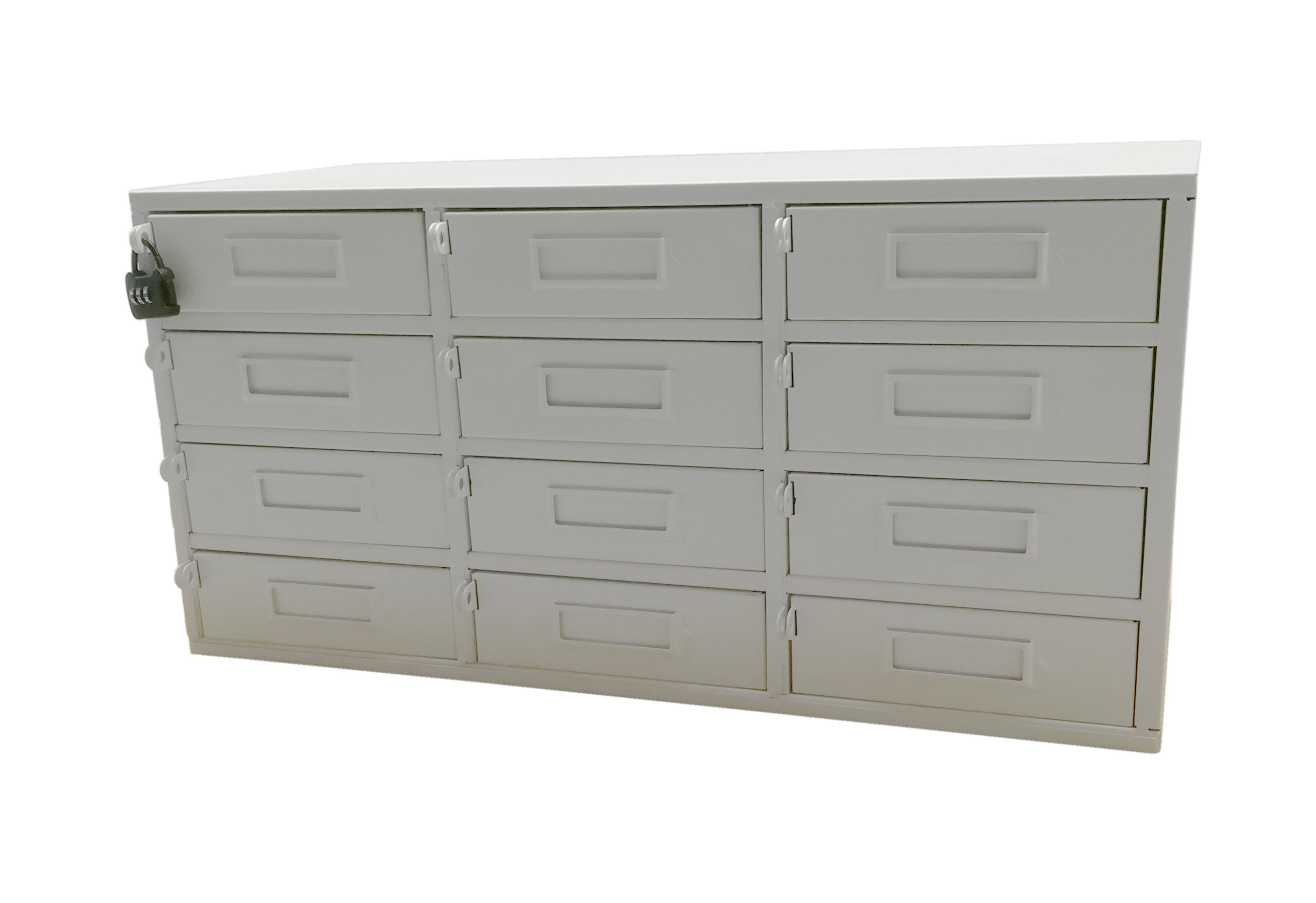 Fixturedisplays® 12 Slot Clasp Locker Cellphone Ipad Mini Charging