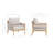 Acacia Wood Patio Chair With Rope Accent-1020698880