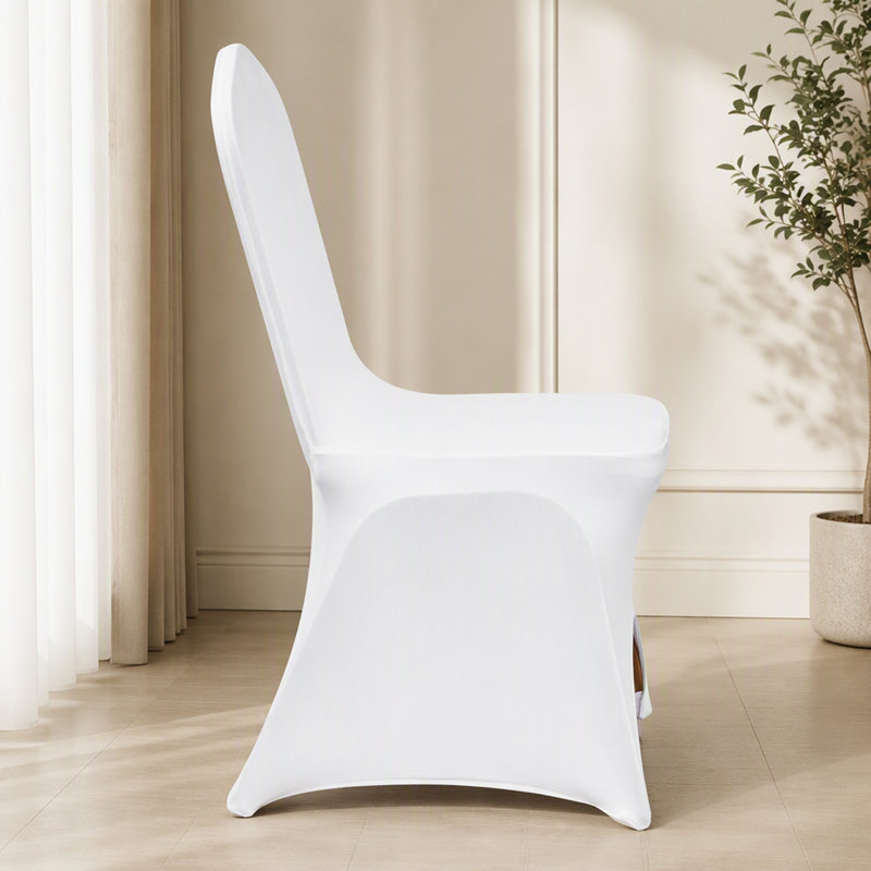 Housses de chaises pliantes extensibles en spandex avec motif arqué pour événements