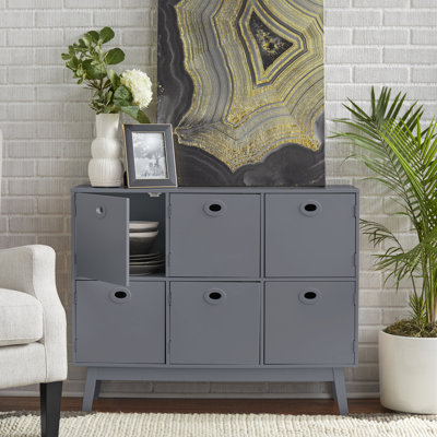 Decimo 6-Door Manufactured Wood Accent Cabinet