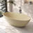 65" x 30" Freestanding Solid Surface Stone Resin Soaking Bathtub with Granular Texture