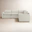 Canapé modulaire inclinable électrique 5 pièces Lana-621813760