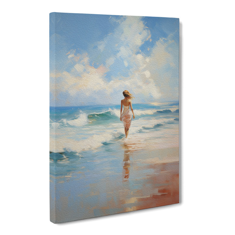 Beach Impressionism Art No.2 - Wrapped Canvas, 60cm H x 40cm W x 3cm D
