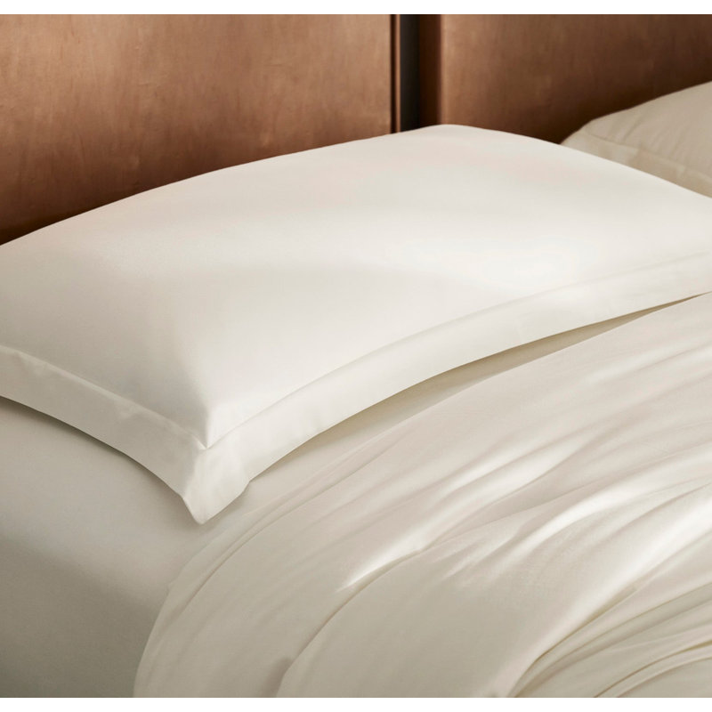 Signature Hemmed Duvet Set, Queen Duvet Cover + 2 Standard Shams, Cream