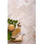 11.9" X 12.8" Herringbone Polished Marble Mosaic Tile