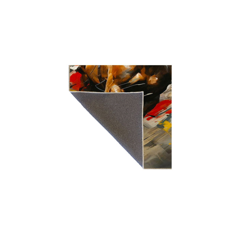 Tapis coloré lavable à la machine, Tapis de couloir 2 pi 6 po x 9 pi 10 po inclus