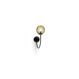 Puppet Wall Lamp P Smoky Transparent Glossy Chrome G9 Ul