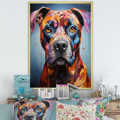 Boxer Boldness sur toile