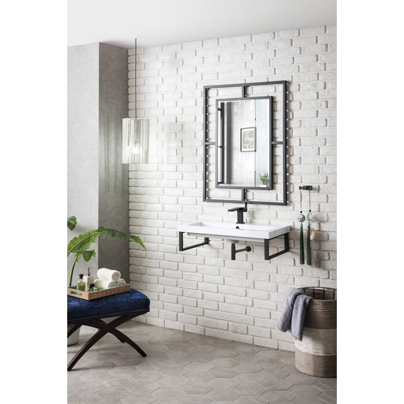 Boston 39.4'' W Single Vanity, Matte Black, 31.5"