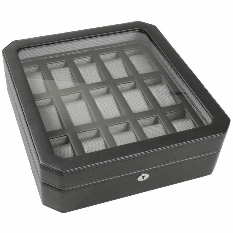 Watch Box, 4" H x 12.5" W x 13.75" D