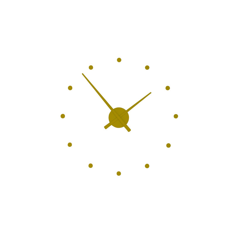 OJ Wall Clock, Small, Mustard