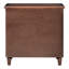 Brown 3 Bedside Cabinet, Stable Structure And Slide Bar, Bedroom Decor Nightstand With Frame Iron Handles, Storage Needs