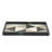 Plateau rectangulaire en marbre 9 po x 18 po, noir, blanc H 1,5 po - 18,0 po x 9,0 po x 1,5 po