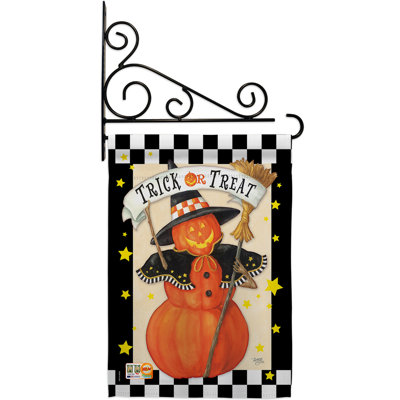 Double Sided 18.5'' H x 13'' W Polyester Halloween Flag Set
