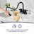 Pull Down Sprayer 4 Inch Centerset Bathroom Faucet, 3 Hole Pull Out Bathroom Sink Faucet,With 360 Swivel Spout,Metal Pop-Up Drain And Water Supply Lines-111285642