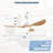 Mitali 56" 3-ABS-Blade Classic Ceiling Fan with Light and Remote Control
