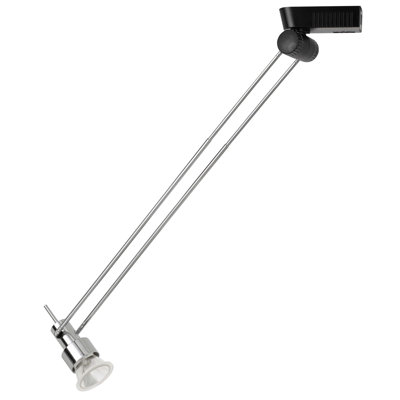 Cal Lighting 8W Integrated LED Track Head Dimmable 550 Lumens 3000K Chrome L 2.25 x W 4.75 x H 3.9x1.5