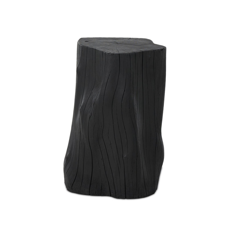 Amiko End Table-Black Resin