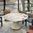 Modern Round White Pedestal Dining Table-484872851-525000761