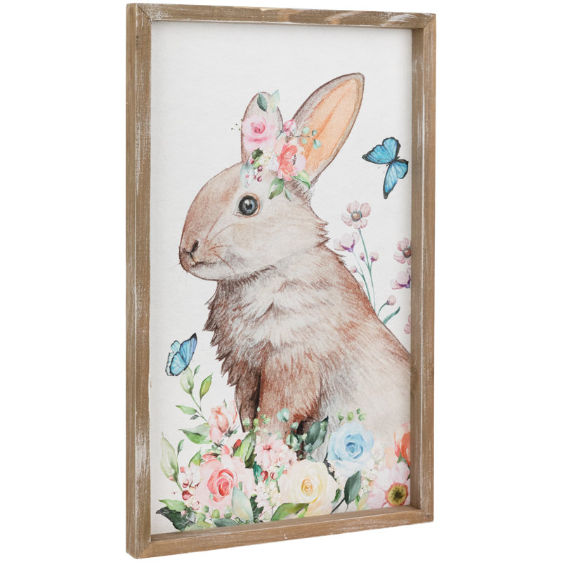 Décoration murale lapin de Pâques