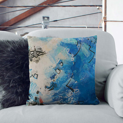 Abstract Square Throw Cushion