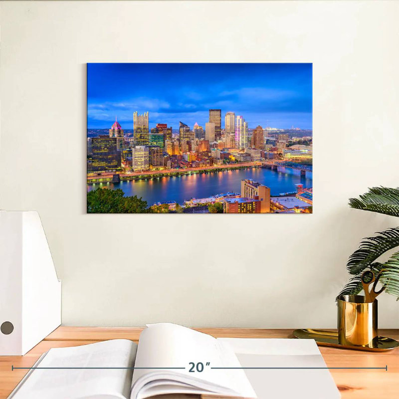 Sirci Pittsburgh Blue Hour, H 8 po x l 12 po